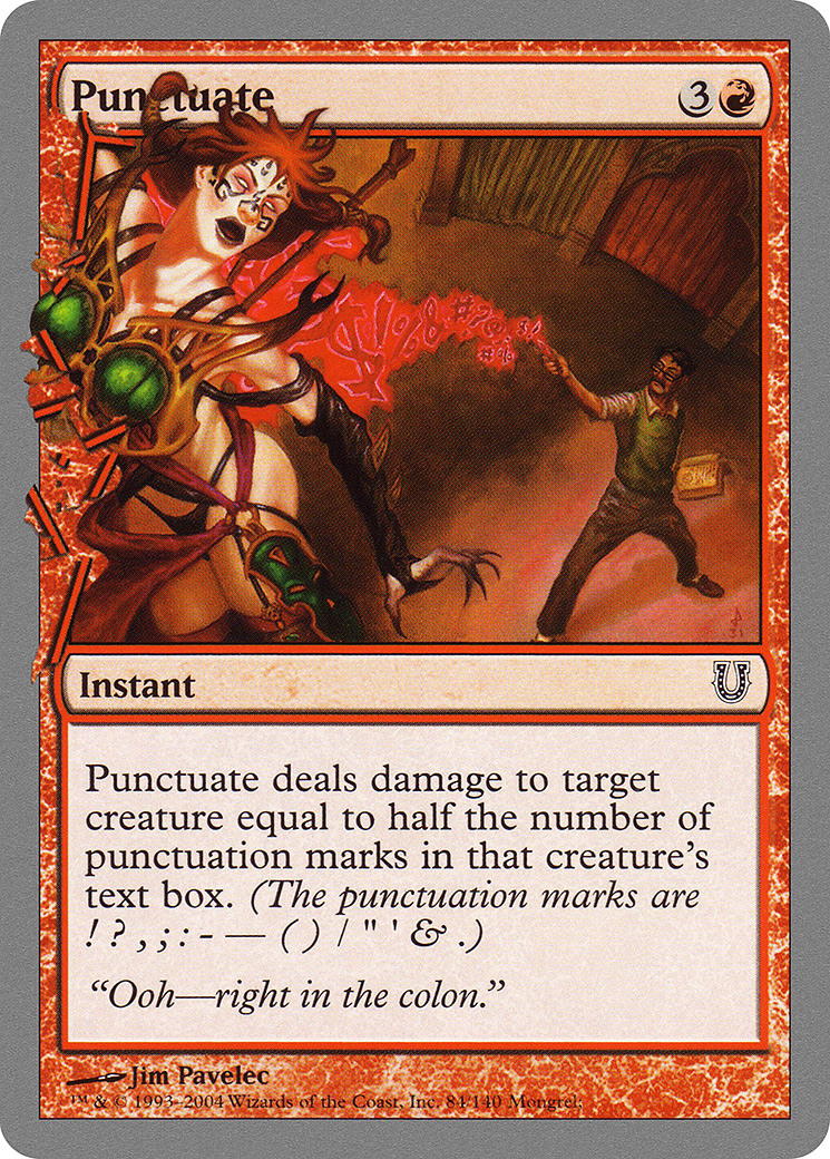 Image of Punctuate [Unhinged]