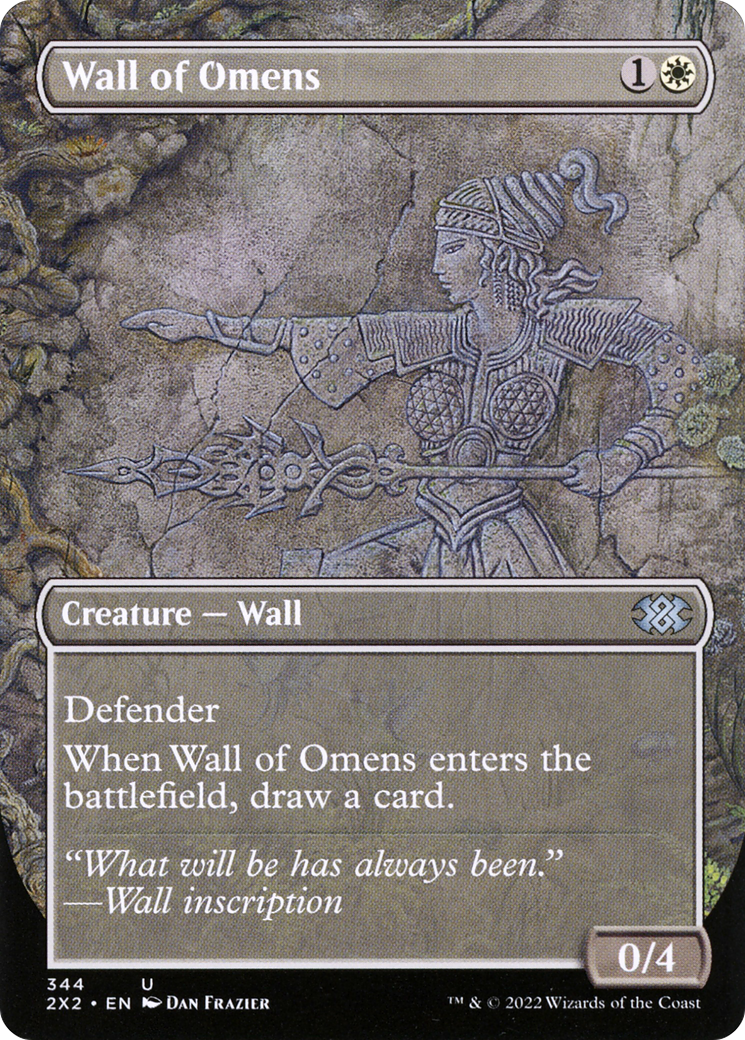 Image of Wall of Omens (Borderless Alternate Art) [Double Masters 2022]