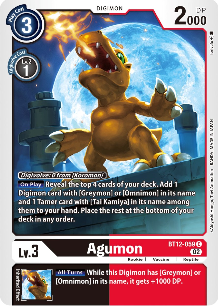 Image of Agumon [BT12-059] [Across Time]