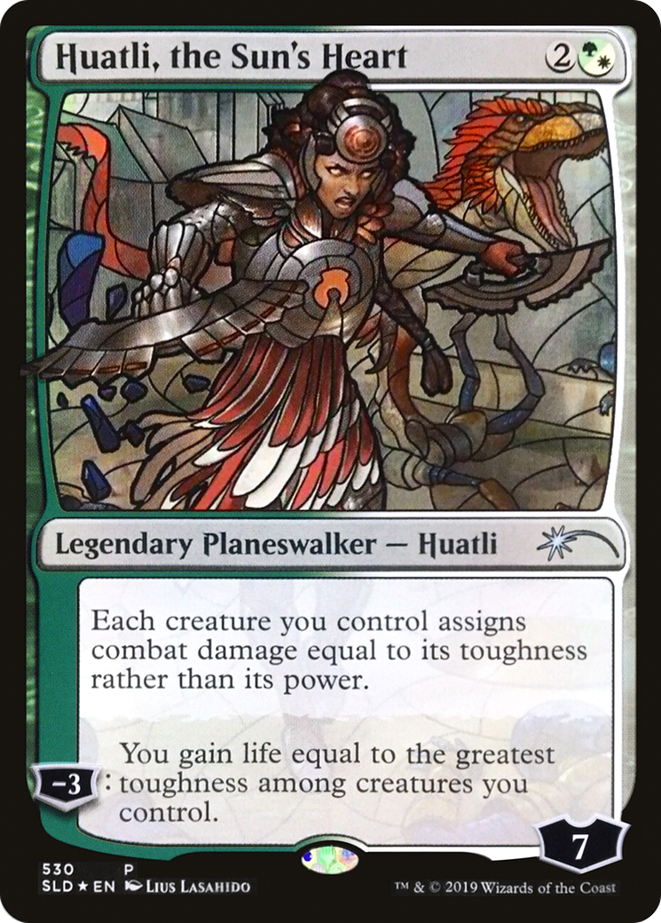 Image of Huatli, the Sun's Heart (Stained Glass) [Secret Lair Drop Promos]