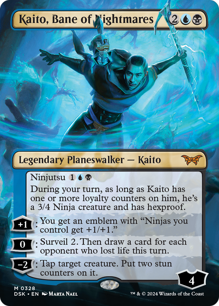 Image of Kaito, Bane of Nightmares (Borderless) [Duskmourn: House of Horror]