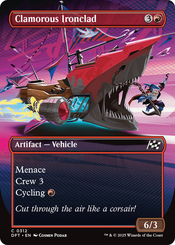 Image of Clamorous Ironclad (Borderless) [Aetherdrift]