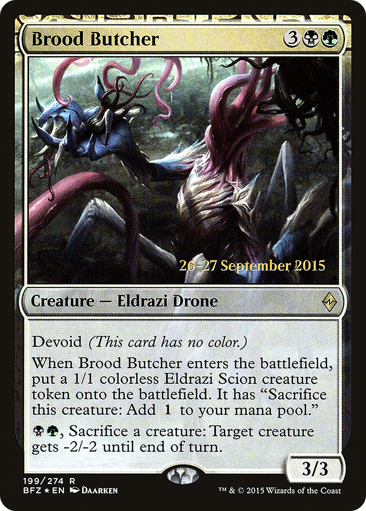 Image of Brood Butcher [Battle for Zendikar Prerelease Promos]