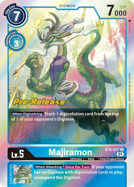 Image of Majiramon [BT6-027] [Double Diamond Pre-Release Cards]
