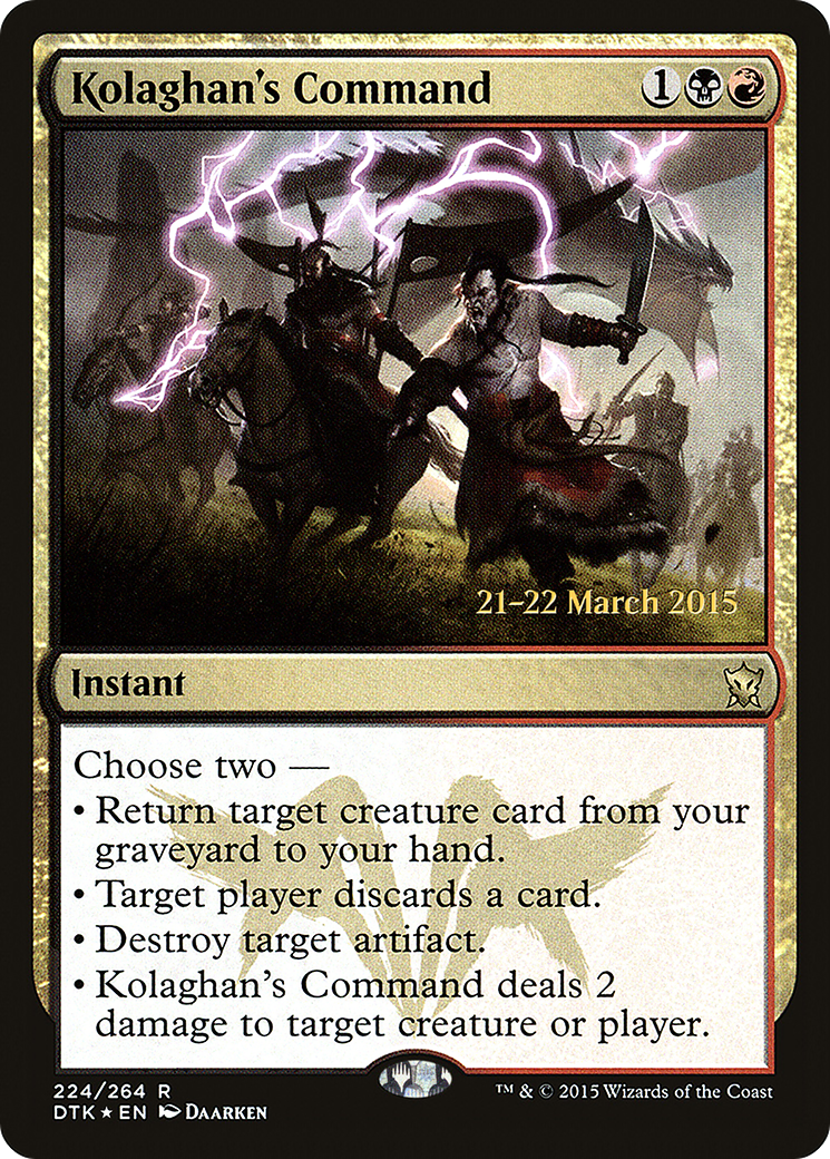 Image of Kolaghan's Command [Dragons of Tarkir Prerelease Promos]