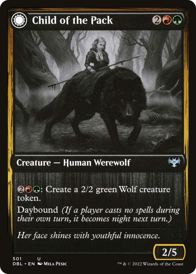 Image of Child of the Pack // Savage Packmate [Innistrad: Double Feature]