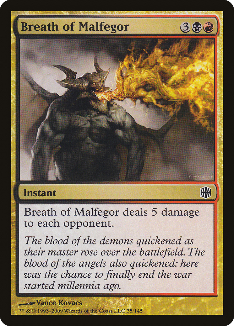 Image of Breath of Malfegor [Alara Reborn]