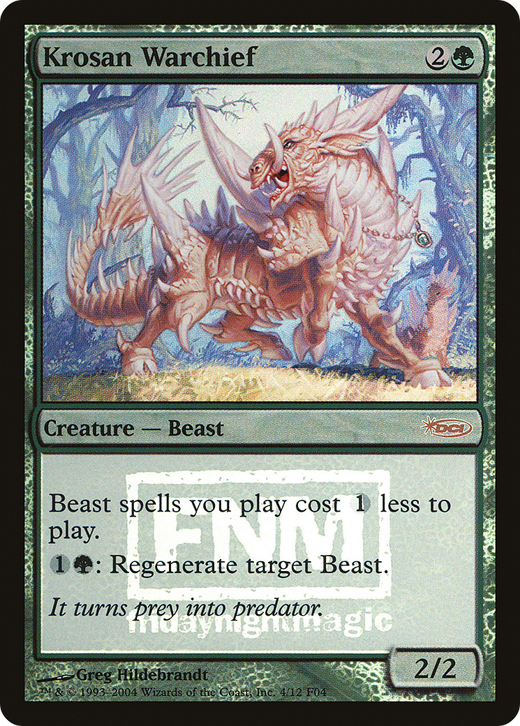 Image of Krosan Warchief [Friday Night Magic 2004]