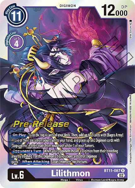 Image of Lilithmon [BT11-087] [Dimensional Phase Pre-Release Promos]