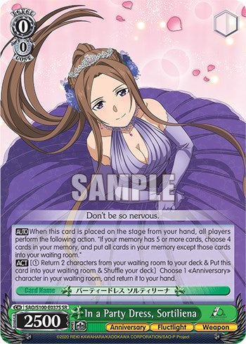 Image of In a Party Dress, Sortiliena [Sword Art Online Animation 10th Anniversary]