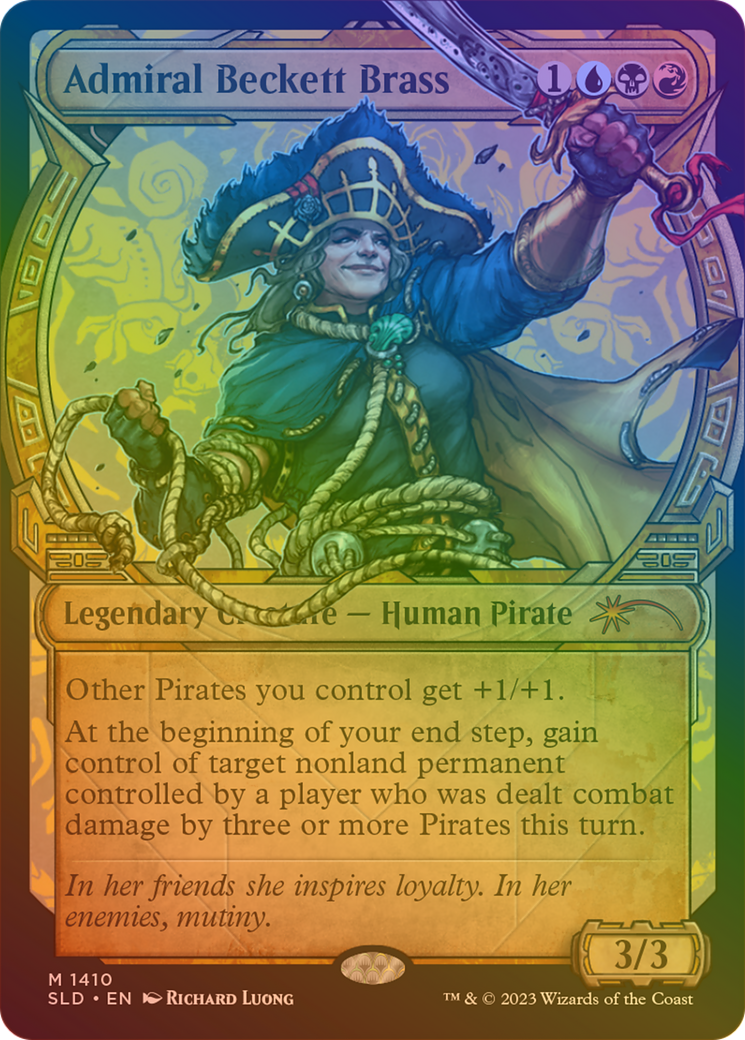 Image of Admiral Beckett Brass (Rainbow Foil) [Secret Lair Drop Series]