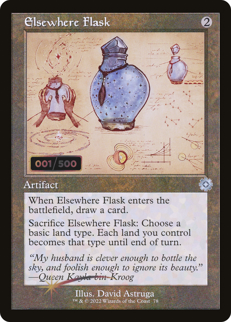 Image of Elsewhere Flask (Retro Schematic) (Serialized) [The Brothers' War Retro Artifacts]
