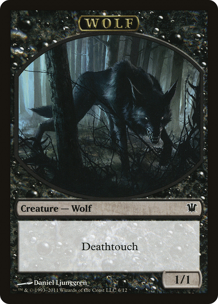 Image of Wolf Token (6/12) [Innistrad Tokens]