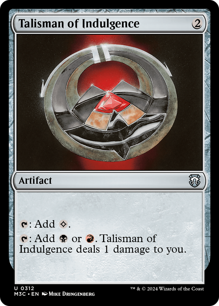 Image of Talisman of Indulgence [Modern Horizons 3 Commander]