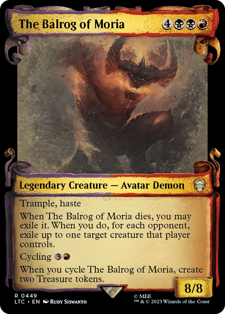 Image of The Balrog of Moria [The Lord of the Rings: Tales of Middle-Earth Commander Showcase Scrolls]