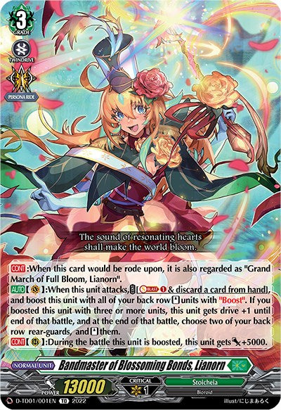 Image of Bandmaster of Blossoming Bonds, Lianorn (D-TD01/001EN) [Urara Haneyama -Bandmaster of Blossoming Bonds-]