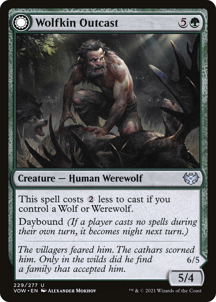 Image of Wolfkin Outcast // Wedding Crasher [Innistrad: Crimson Vow]