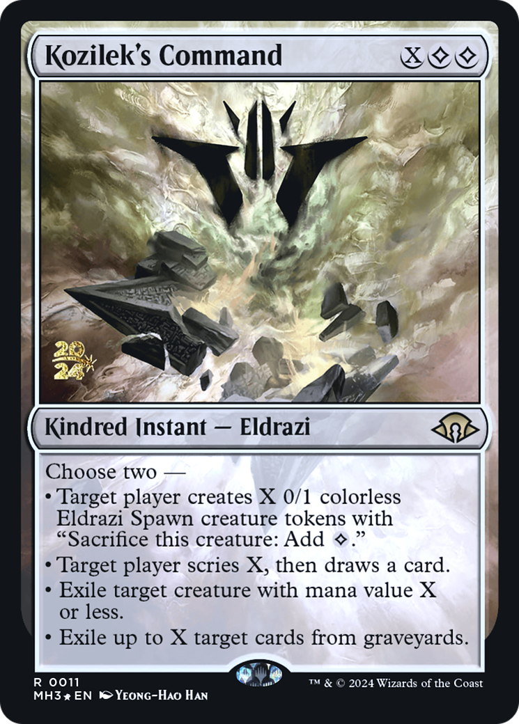 Image of Kozilek's Command [Modern Horizons 3 Prerelease Promos]