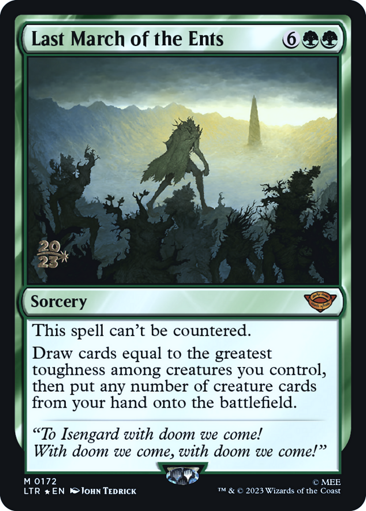 Image of Last March of the Ents [The Lord of the Rings: Tales of Middle-Earth Prerelease Promos]