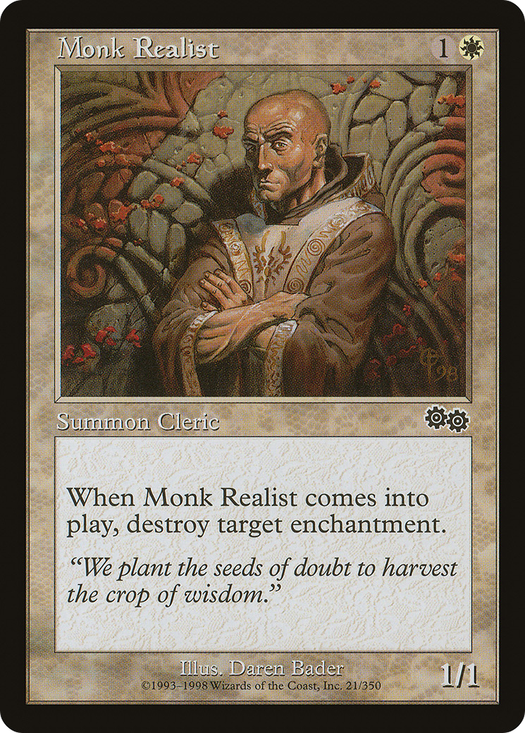 Image of Monk Realist [Urza's Saga]
