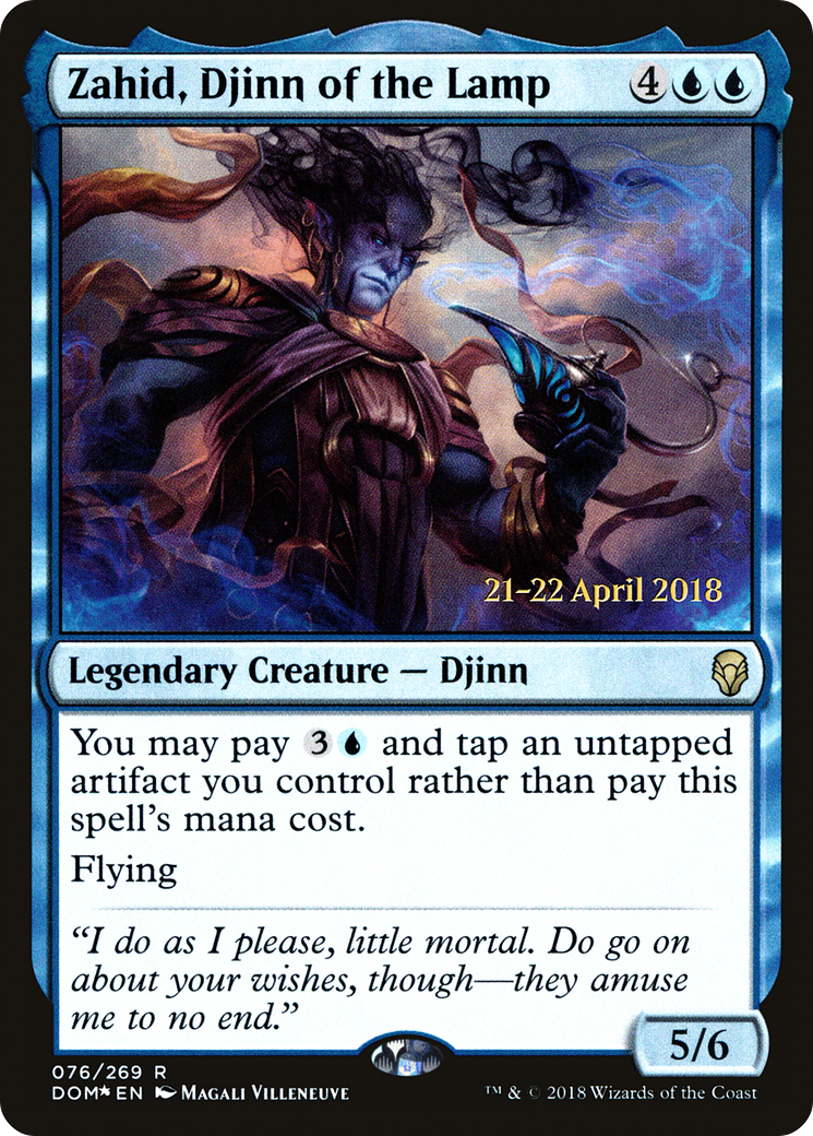 Image of Zahid, Djinn of the Lamp [Dominaria Prerelease Promos]
