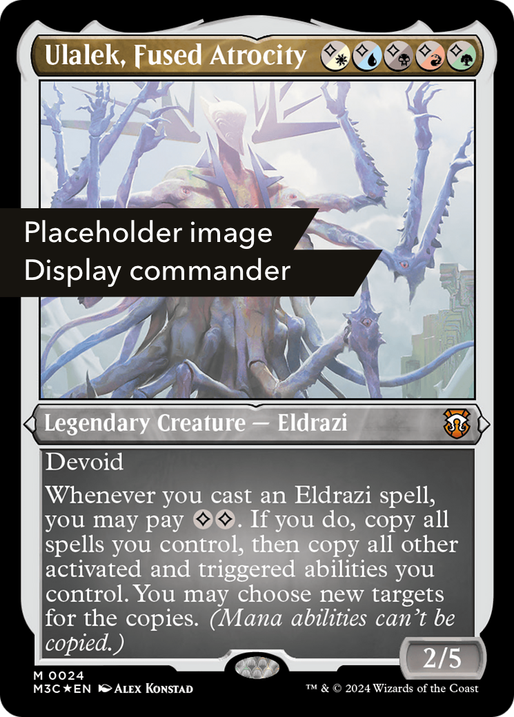 Image of Ulalek, Fused Atrocity (Display Commander) (Ripple Foil) [Modern Horizons 3 Commander]