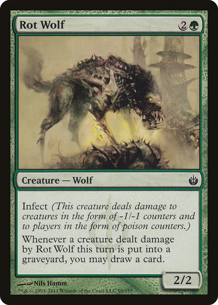 Image of Rot Wolf [Mirrodin Besieged]