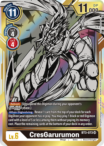 Image of CresGarurumon [BT3-073] (Alternate Art) [Release Special Booster Ver.1.5]