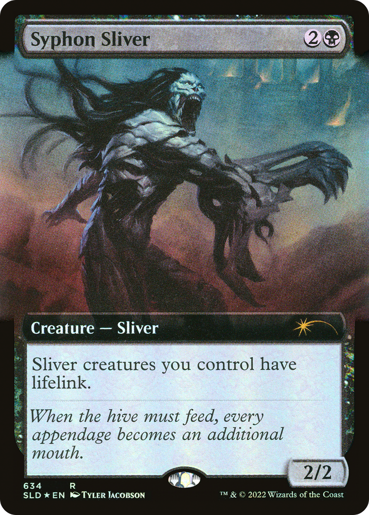 Image of Syphon Sliver (Extended Art) [Secret Lair Drop Promos]