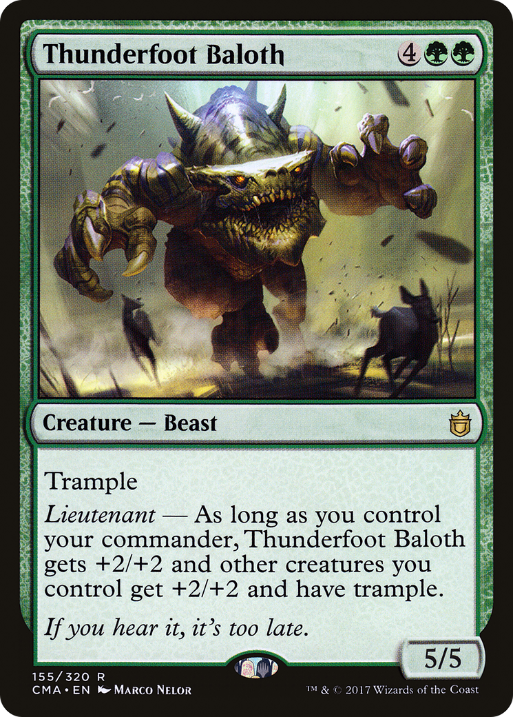 Image of Thunderfoot Baloth [Commander Anthology]