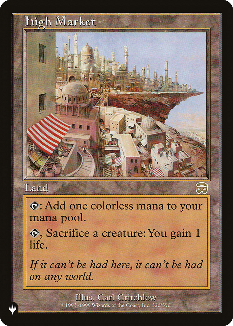 Image of High Market [The List]