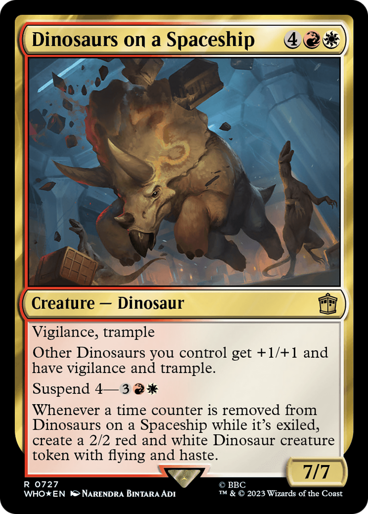 Image of Dinosaurs on a Spaceship (Surge Foil) [Doctor Who]