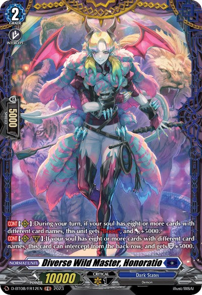 Image of Diverse Wild Master, Honoratio (D-BT08/FR12EN) [Minerva Rising]