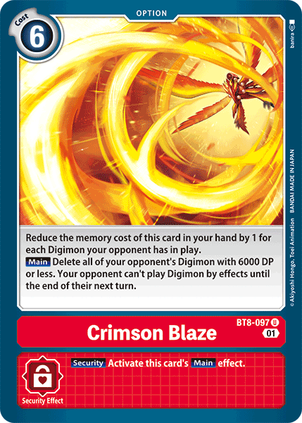 Image of Crimson Blaze [BT8-097] [New Awakening]