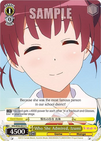 Image of Who She Admired, Izumi [Saekano: How to Raise a Boring Girlfriend]
