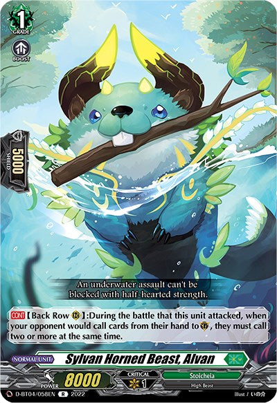 Image of Sylvan Horned Beast, Alvan (D-BT04/058EN) [Awakening of Chakrabarthi]