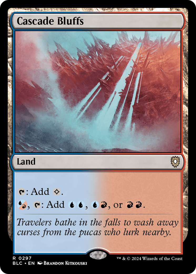 Image of Cascade Bluffs [Bloomburrow Commander]