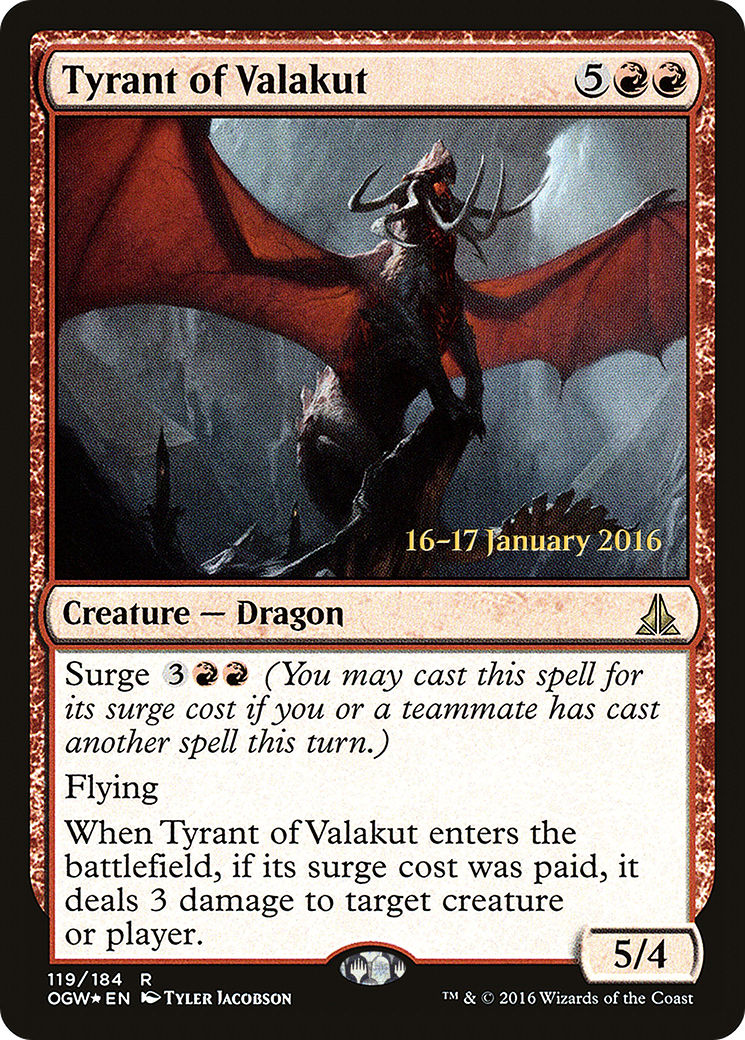 Image of Tyrant of Valakut [Oath of the Gatewatch Prerelease Promos]