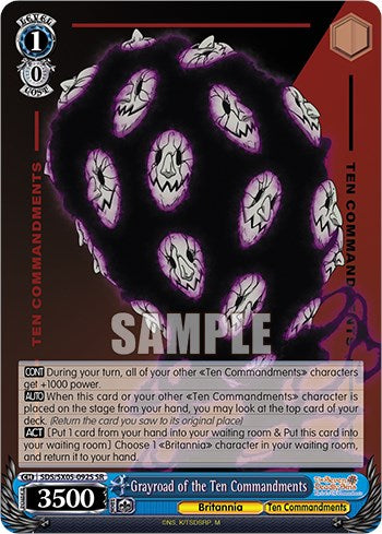 Image of Grayroad of the Ten Commandments (SR) [The Seven Deadly Sins: Revival of The Commandments]