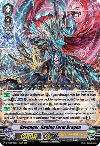 Image of Revenger, Raging Form Dragon (D-VS02/008EN) [V Clan Collection Vol.2]