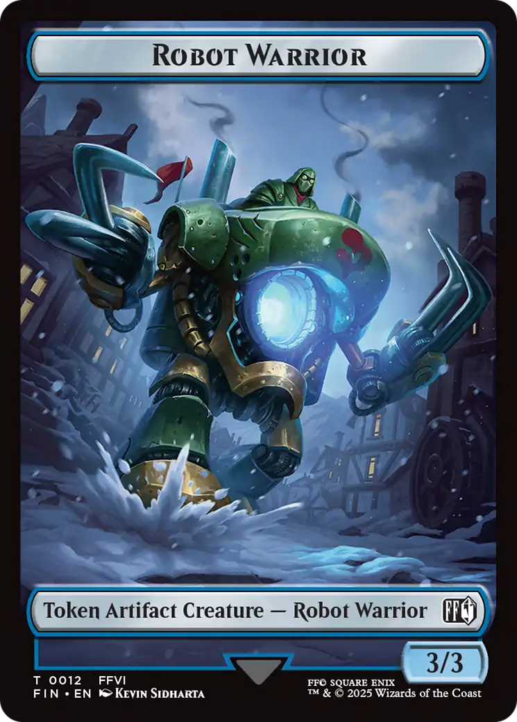 Image of Emblem - Sephiroth, One-Winged Angel // Robot Warrior Double-Sided Token [FINAL FANTASY Tokens]