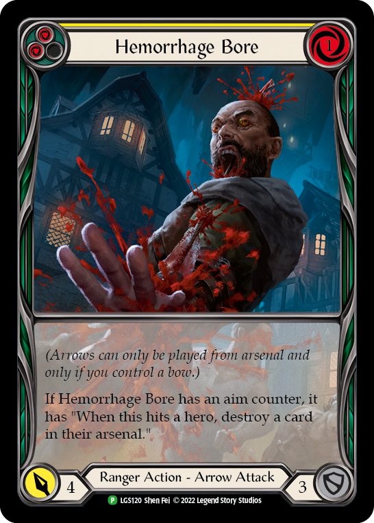 Image of Hemorrhage Bore (Yellow) [LGS120] (Promo)  Rainbow Foil