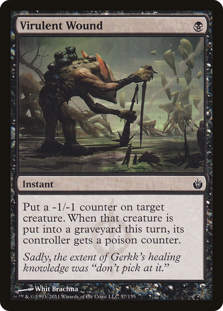 Image of Virulent Wound [Mirrodin Besieged]
