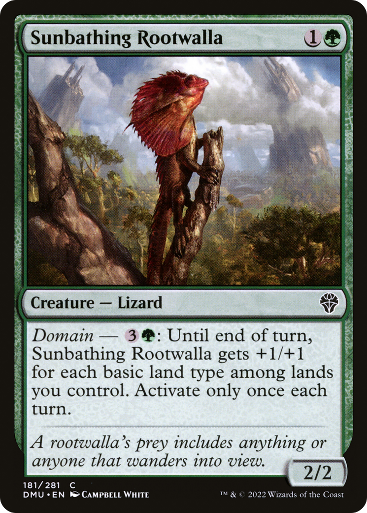 Image of Sunbathing Rootwalla [Dominaria United]