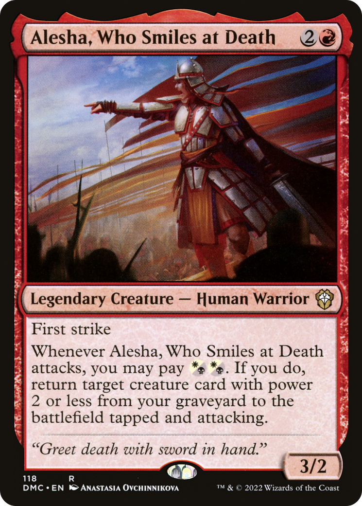 Image of Alesha, Who Smiles at Death [Dominaria United Commander]