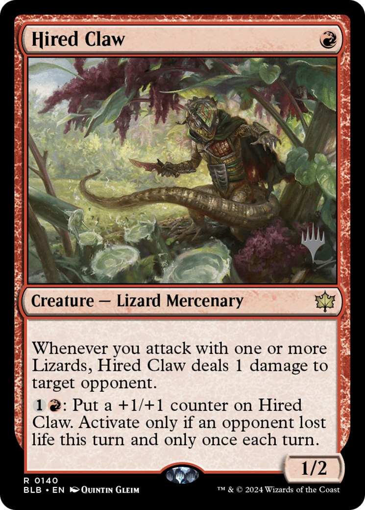 Image of Hired Claw (Promo Pack) [Bloomburrow Promos]