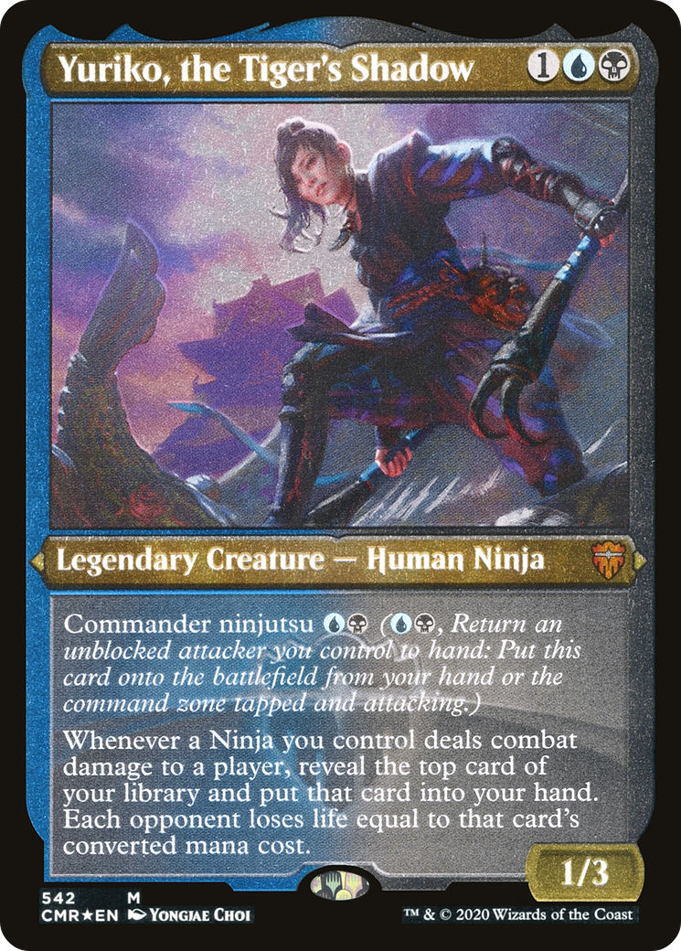Image of Yuriko, the Tiger's Shadow (Etched) [Commander Legends]