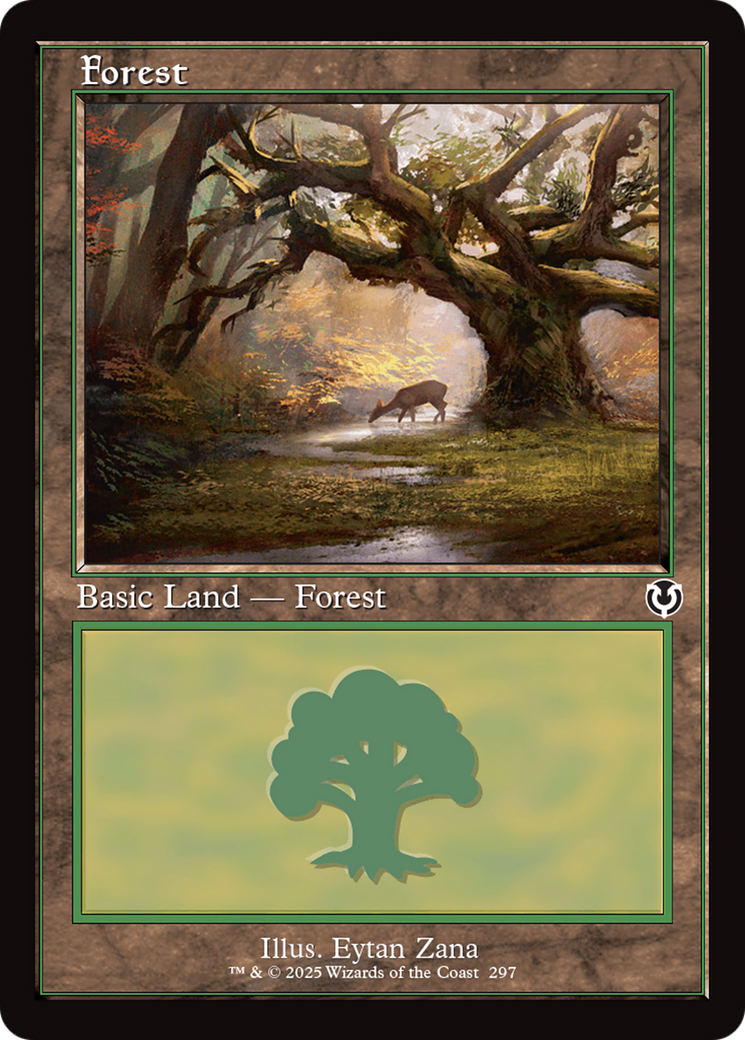 Image of Forest (297) (Retro Frame) [Innistrad Remastered]