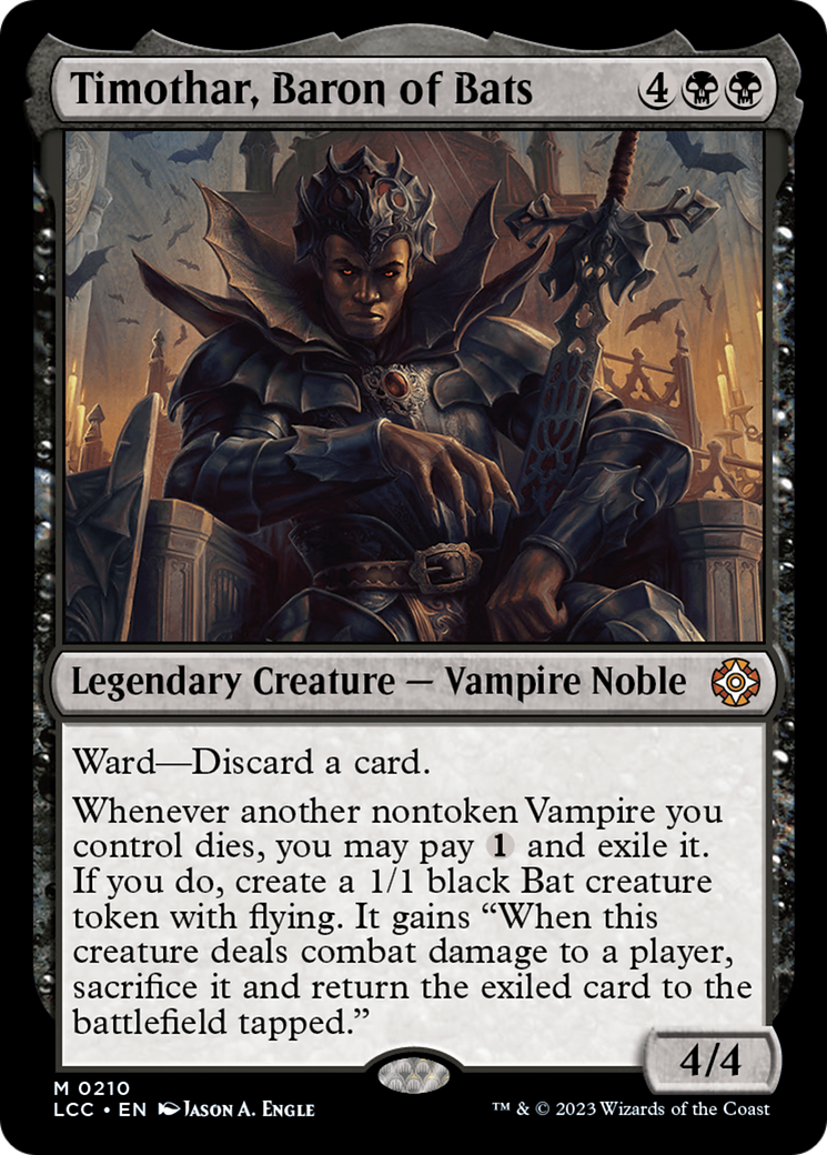 Image of Timothar, Baron of Bats [The Lost Caverns of Ixalan Commander]