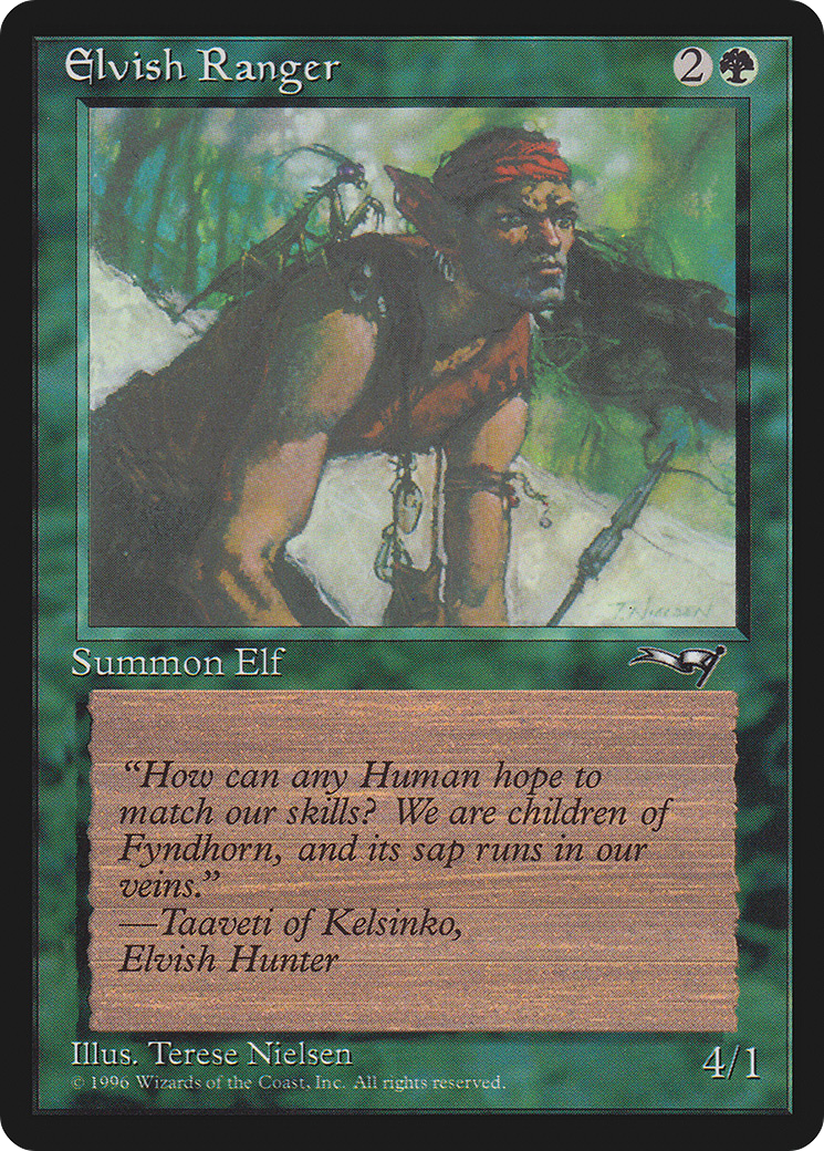 Image of Elvish Ranger (Insect on Back) [Alliances]